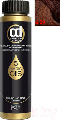 Масло для окрашивания волос Constant Delight Olio-Colorante без аммиака 6.09 (50мл, шоколад)