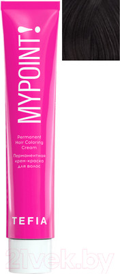 Крем-краска для волос Tefia Mypoint 4/81 (60мл, брюнет коричнево-пепельный)
