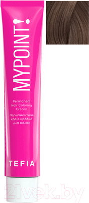Крем-краска для волос Tefia Mypoint 7/81 (60мл, блондин коричнево-пепельный)