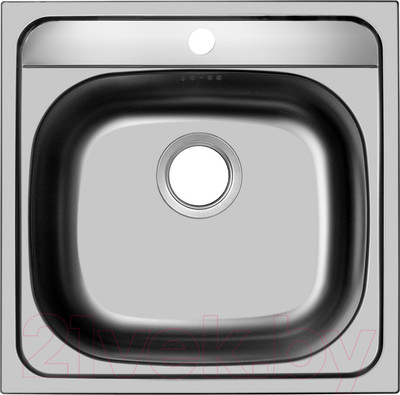 Мойка кухонная Ukinox CLM480.480 GT6K 0C (с сифоном)