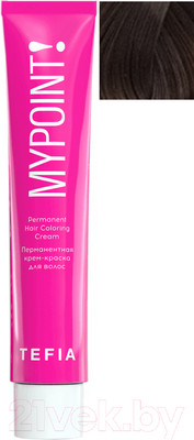 Крем-краска для волос Tefia Mypoint 6/1 (60мл, темный блондин пепельный)