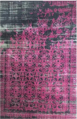 Ковер Flora Leo (200x290, черный/лиловый)