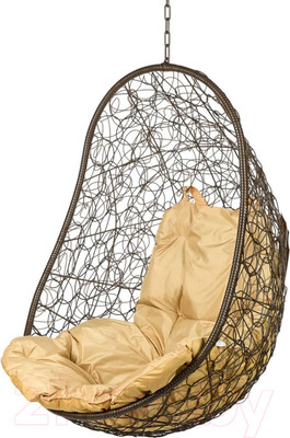 Кресло подвесное BiGarden Easy Brown BS (без стойки, бежевая подушка)