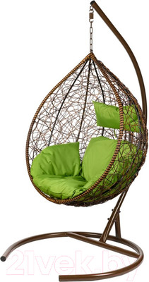 Кресло подвесное BiGarden Tropica TwoTone (салатовая подушка)
