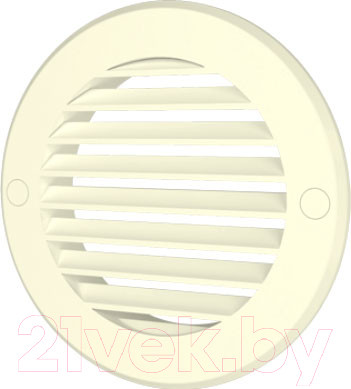 Решетка вентиляционная ERA 12РКН с фланцем (светло-бежевый)