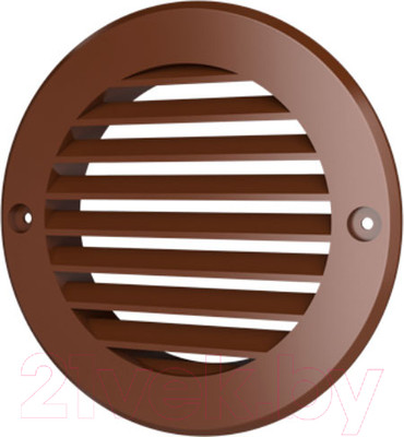 Решетка вентиляционная ERA 10РКН с фланцем (коричневый)