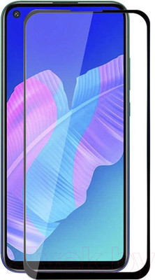 Защитное стекло для телефона Case 3D для Huawei P40 Lite E/Y7p/Honor 9C (черный глянец)