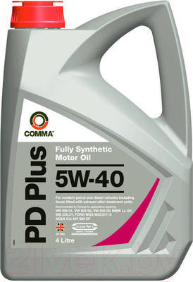 Моторное масло Comma PD Plus 5W40 / DPD4L (4л)