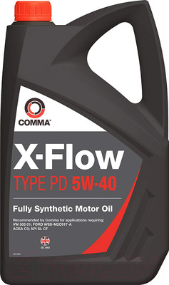 Моторное масло Comma X-Flow Type PD 5W40 / XFPD4L (4л)