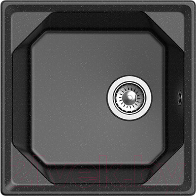 Мойка кухонная GranFest GF-U-500 (черный)