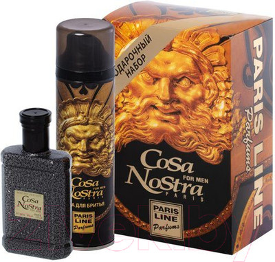 Парфюмерный набор Paris Line Cosa Nostra туалетная вода+пена для бритья (100мл+200мл)