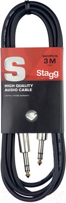 Кабель гитарный Stagg SAC6PS DL St Jack/St Jack (6м)