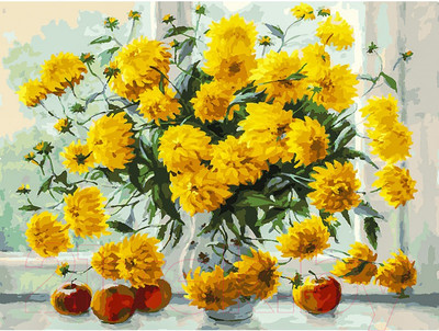 Картина по номерам БЕЛОСНЕЖКА Золотые / 284-AS