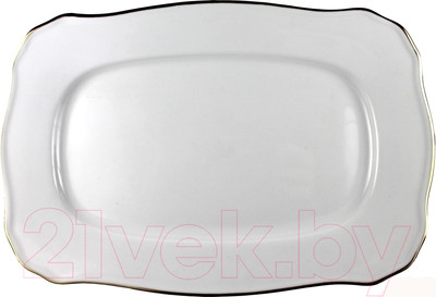 Блюдо Cmielow i Chodziez Romantika / B014-0R12P00 (золотая линия)