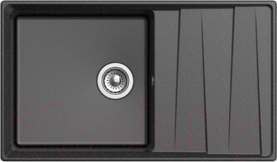 Мойка кухонная GranFest GF-LV-860L (черный)