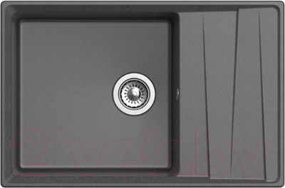Мойка кухонная GranFest GF-LV-760L (графит)