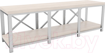 Тумба Hype Mebel Флорида 150x40 (белый/древесина белая)