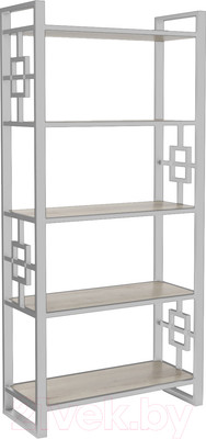 Стеллаж Hype Mebel Квадро 80x170 (белый/древесина белая)