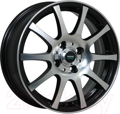 Литой диск Megami MGM-2 15х6" 4х100мм DIA 60.1мм ET 50мм BKF