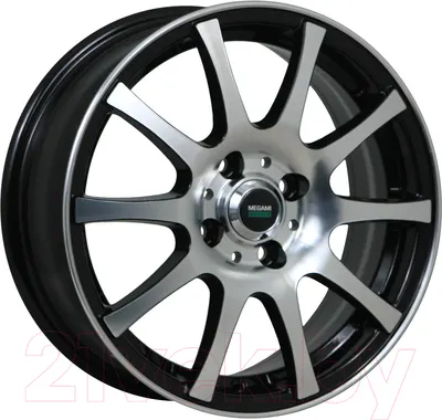 Литой диск Megami MGM-2 15x6" 4x100мм DIA 54.1мм ET 48мм BKF