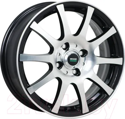 Литой диск Megami MGM-2 15x6" 4x100мм DIA 60.1мм ET 36мм BKF