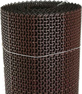 Коврик грязезащитный Ковропласт Волна (100x1000, коричневый)