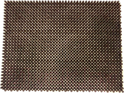 Коврик грязезащитный Ковропласт Травка 53x82 (коричневый)