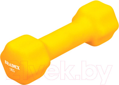 Гантель Bradex SF 0540 (1кг, желтый)