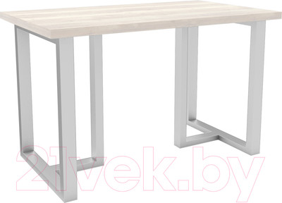 Обеденный стол Hype Mebel Триног 125x75 (белый/древесина белая)