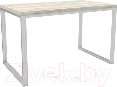 Обеденный стол Hype Mebel Чикаго 110x70 (белый/древесина белая)