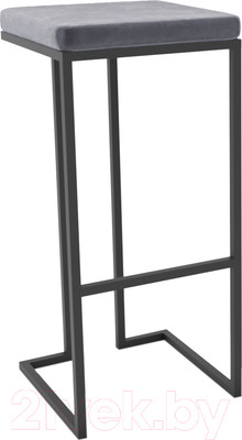 Табурет барный Hype Mebel Кинг (черный/серый)