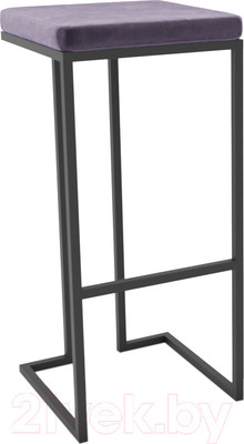 Табурет барный Hype Mebel Кинг (черный/фиолетовый)