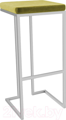 Табурет барный Hype Mebel Кинг (белый/золото)