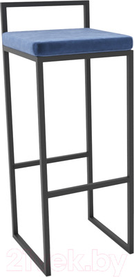 Стул барный Hype Mebel Энзо (черный/синий)