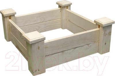 Грядка модульная КомфортПром Приподнятая H25x62x62см / 10014001