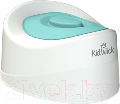 Детский горшок Kidwick Мини / KW010102 (белый/бирюзовый)