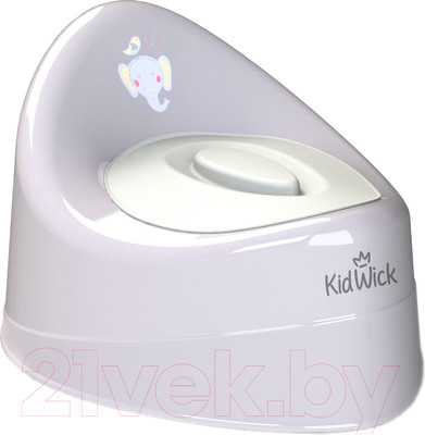 Детский горшок Kidwick Ракушка / KW030402 (серый/белый)