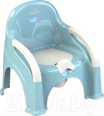 Детский горшок Kidwick Премьер / KW110202 (голубой/белый)
