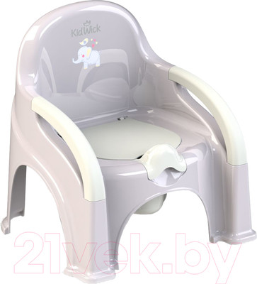 Детский горшок Kidwick Премьер / KW110402 (серый/белый)