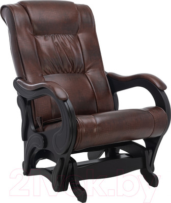 Кресло-маятник Импэкс 78 люкс (венге/Antik Crocodile)