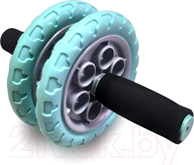 Ролик для пресса Indigo Sport SM-383 (серый/бирюзовый)