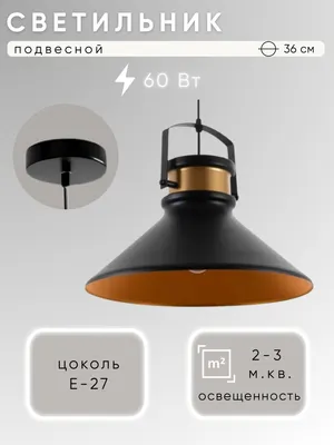 Потолочный светильник Aitin-Pro НСБ X1623 (черный/золото)
