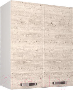 Шкаф навесной для кухни Anrex Alesia 2D/60-F1 (серый/сосна винтаж)