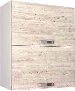 Шкаф навесной для кухни Anrex Alesia 2DG/60-F1 (серый/сосна винтаж)