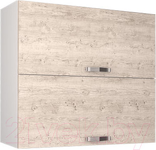 Шкаф навесной для кухни Anrex Alesia 2DG/80-F1 (серый/сосна винтаж)