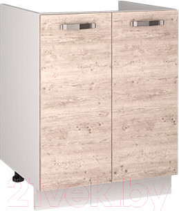 Шкаф под мойку Anrex Alesia 2D/60-F1 (серый/сосна винтаж)