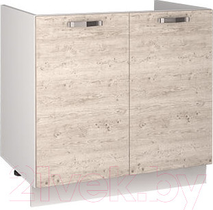 Шкаф под мойку Anrex Alesia 2D/80-F1 (серый/сосна винтаж)