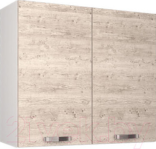 Шкаф навесной для кухни Anrex Alesia для сушки посуды 2D/80-F1 (серый/сосна винтаж)