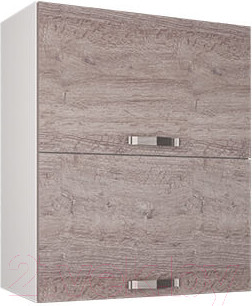 Шкаф навесной для кухни Anrex Alesia 2DG/60-F1 (серый/дуб анкона)