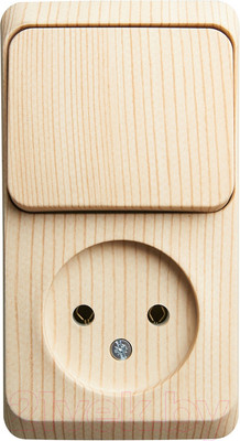 Блок выключатель+розетка Systeme (Schneider) Electric Этюд BPA16-204D